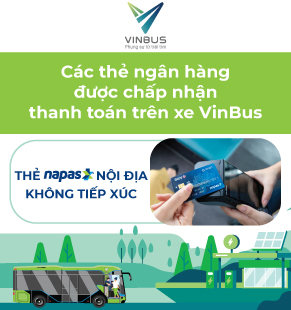 Các loại thẻ được chấp nhận thanh toán trên xe buýt điện của VinBus
